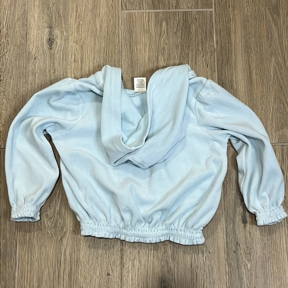 Vintage Gymboree Hoodie Coat Girls Best Friend Blue Hoodie Polka Dot Y2K Zip Up